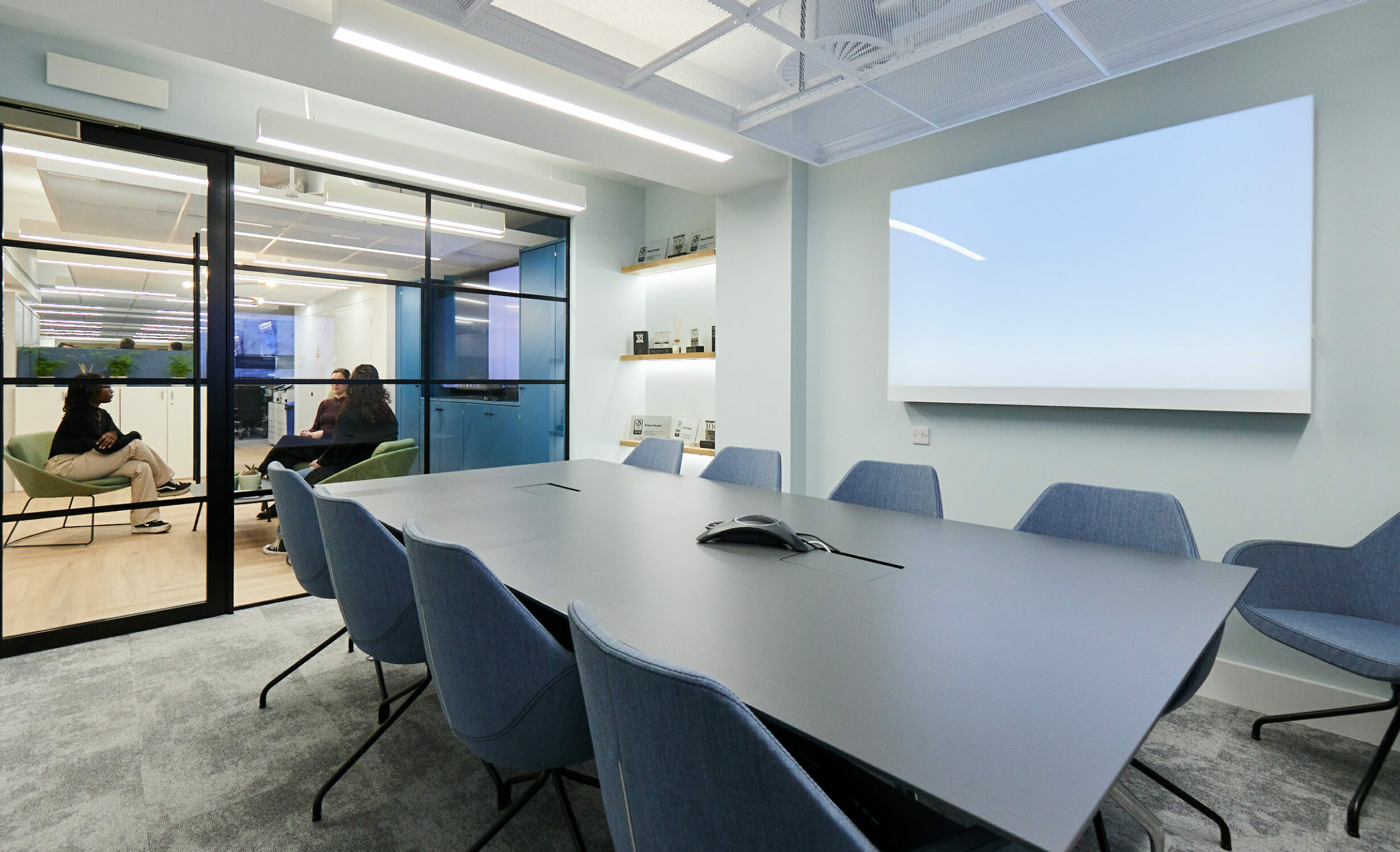 View of company awards in boardroom 2